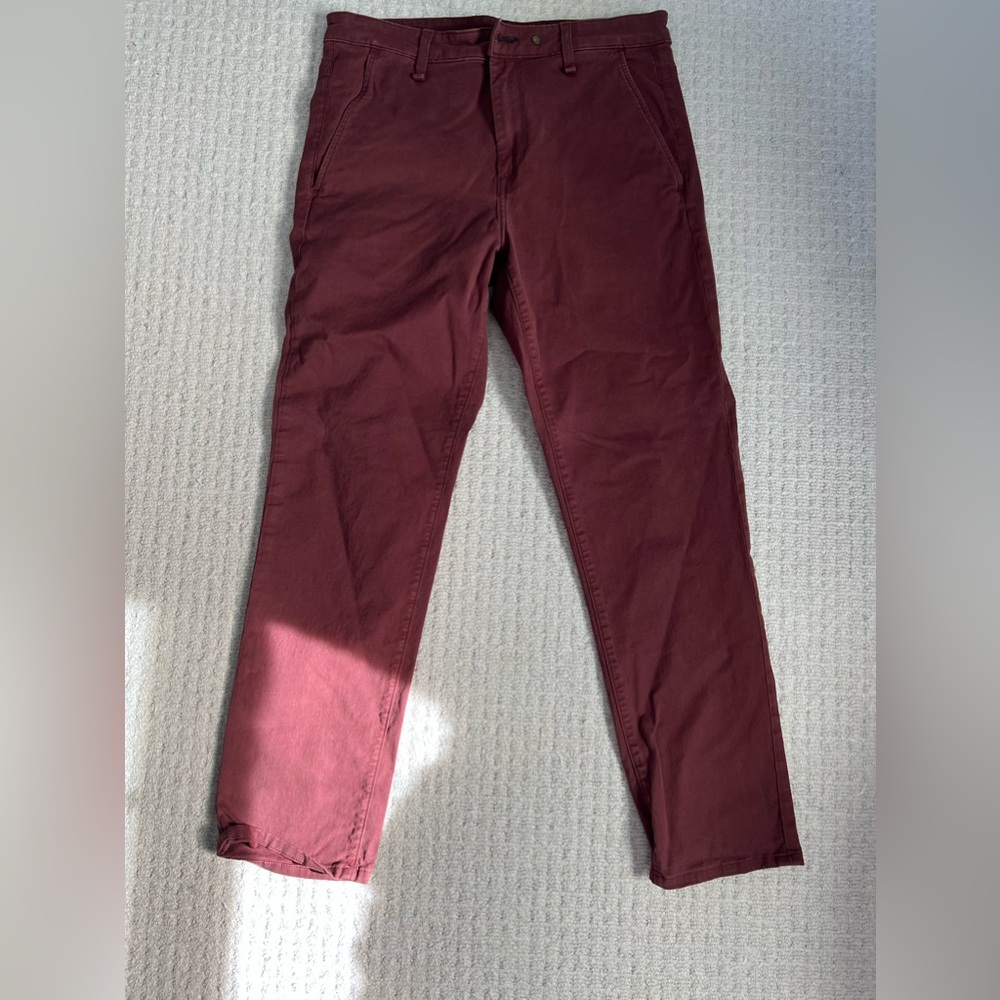 Rag & Bone chinos, red, size 32, slim fit